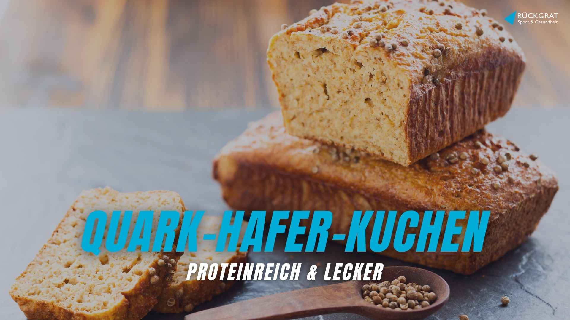 Rezept zum Backen: Proteinreicher Hafer Quark Kuchen