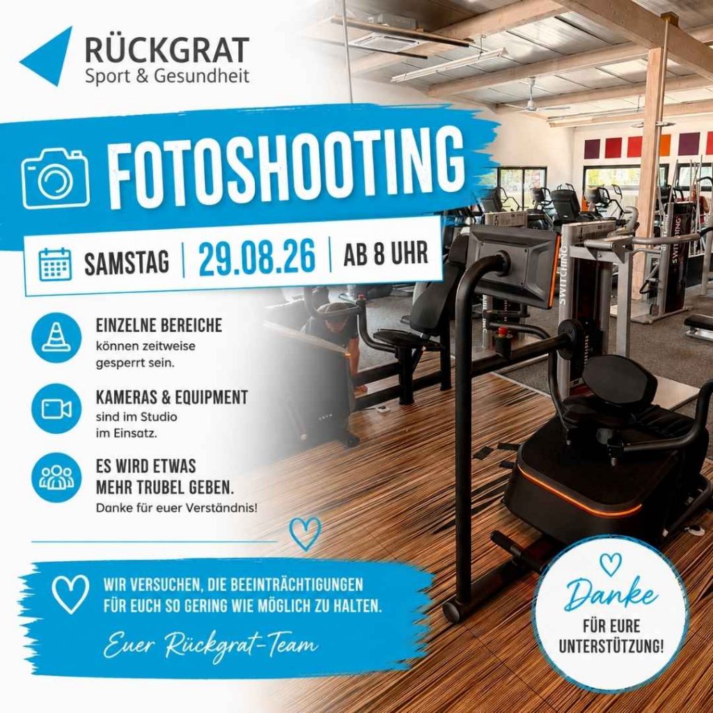 Ankündigung Fotoshooting