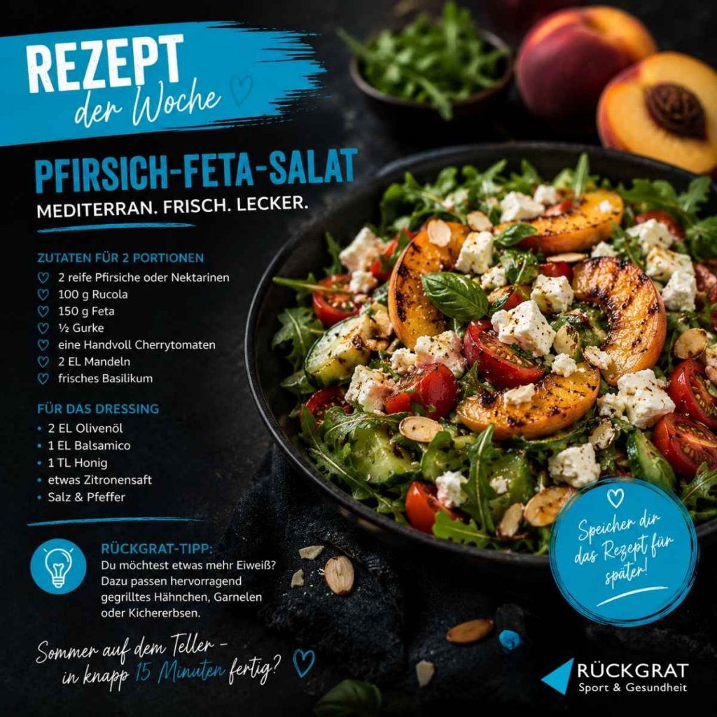 Rezept Pfirisch Feta Salat