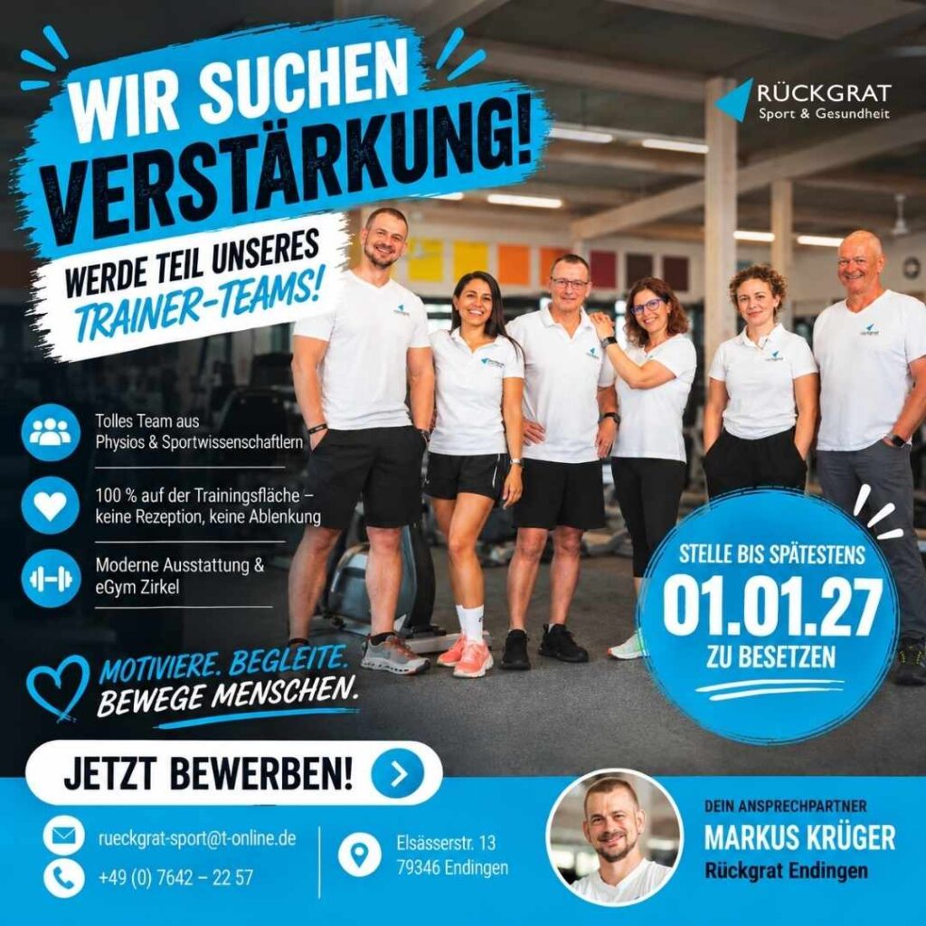 Stellenanzeige Fitnesstrainer*In
